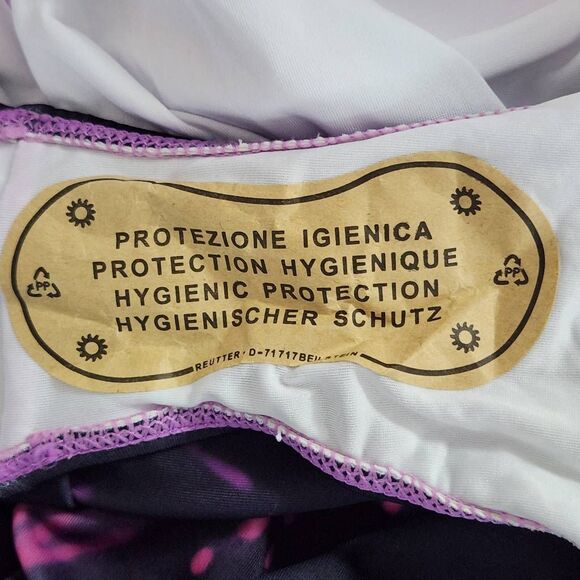 Pink and Purple One-Piece Swimsuit NWOT Size Medium Abstract Print Swimwear - Picture 8 of 8